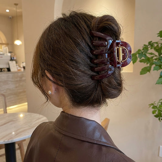Large Pumpkin Claw Clip for Thick Hair