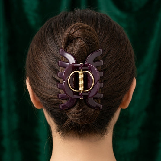Large Pumpkin Claw Clip for Thick Hair