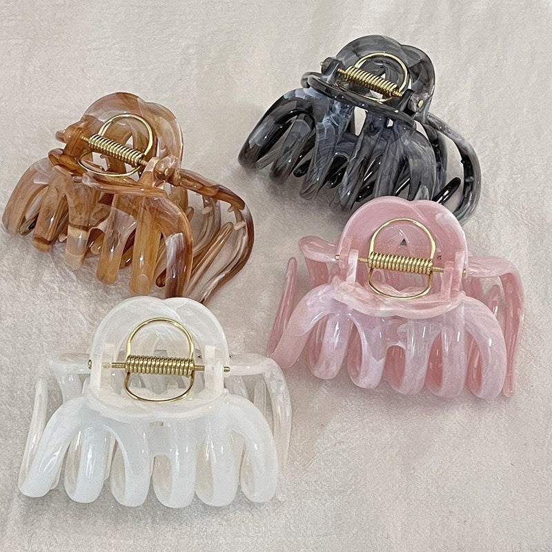 Luxury Acrylic Pumpkin Claw Clip